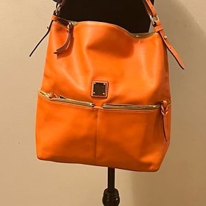 Orange leather Dooney & Bourne Hobo